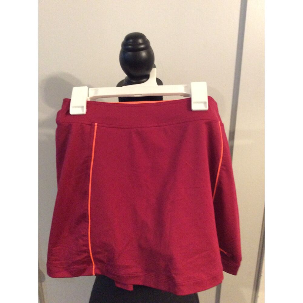Slazenger Golf Skirt Skorts Back Ruffle Small S Wine